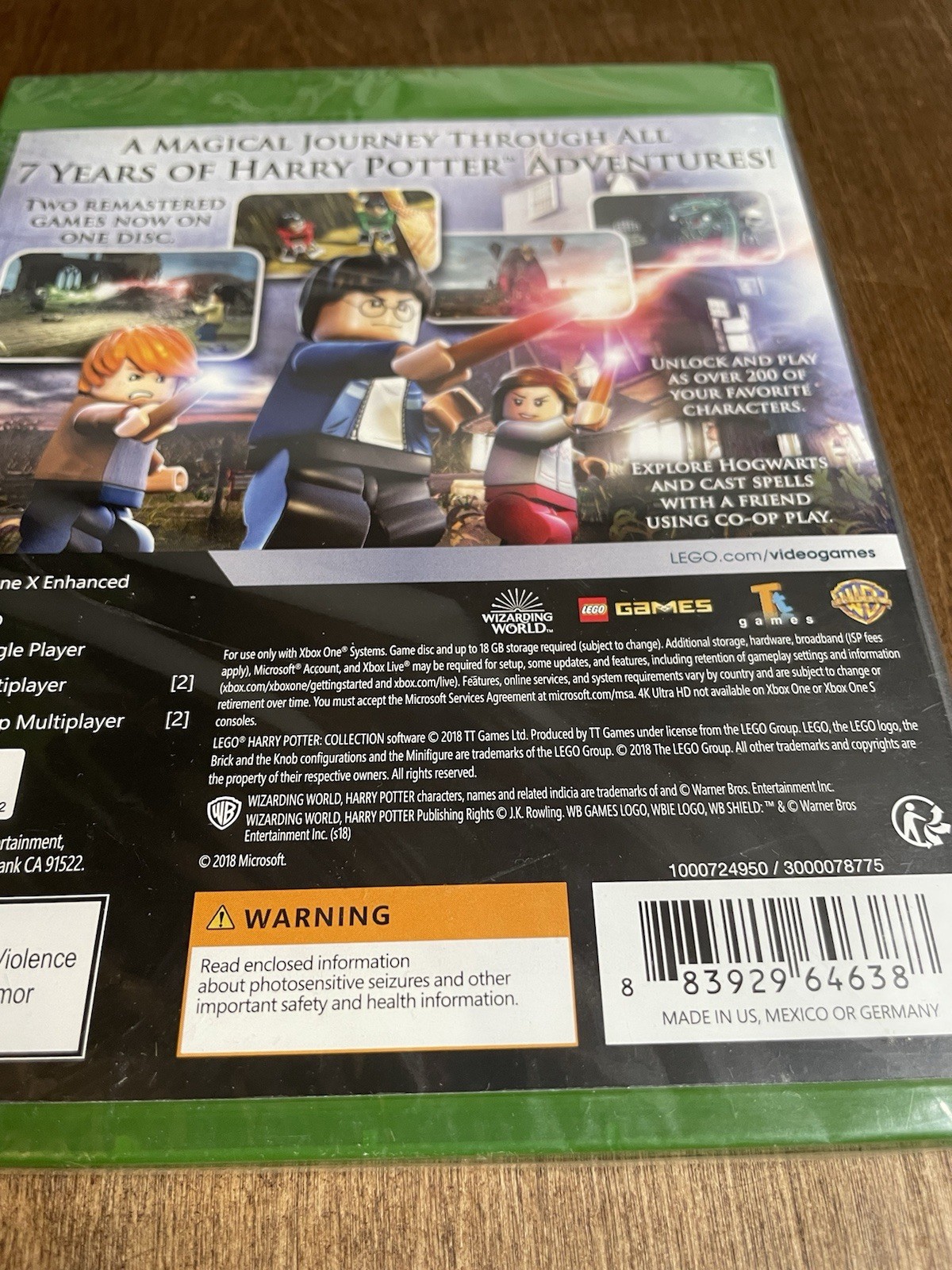 Lego Harry Potter Collection Remastered for Xbox One 2018 Brand New Sealed