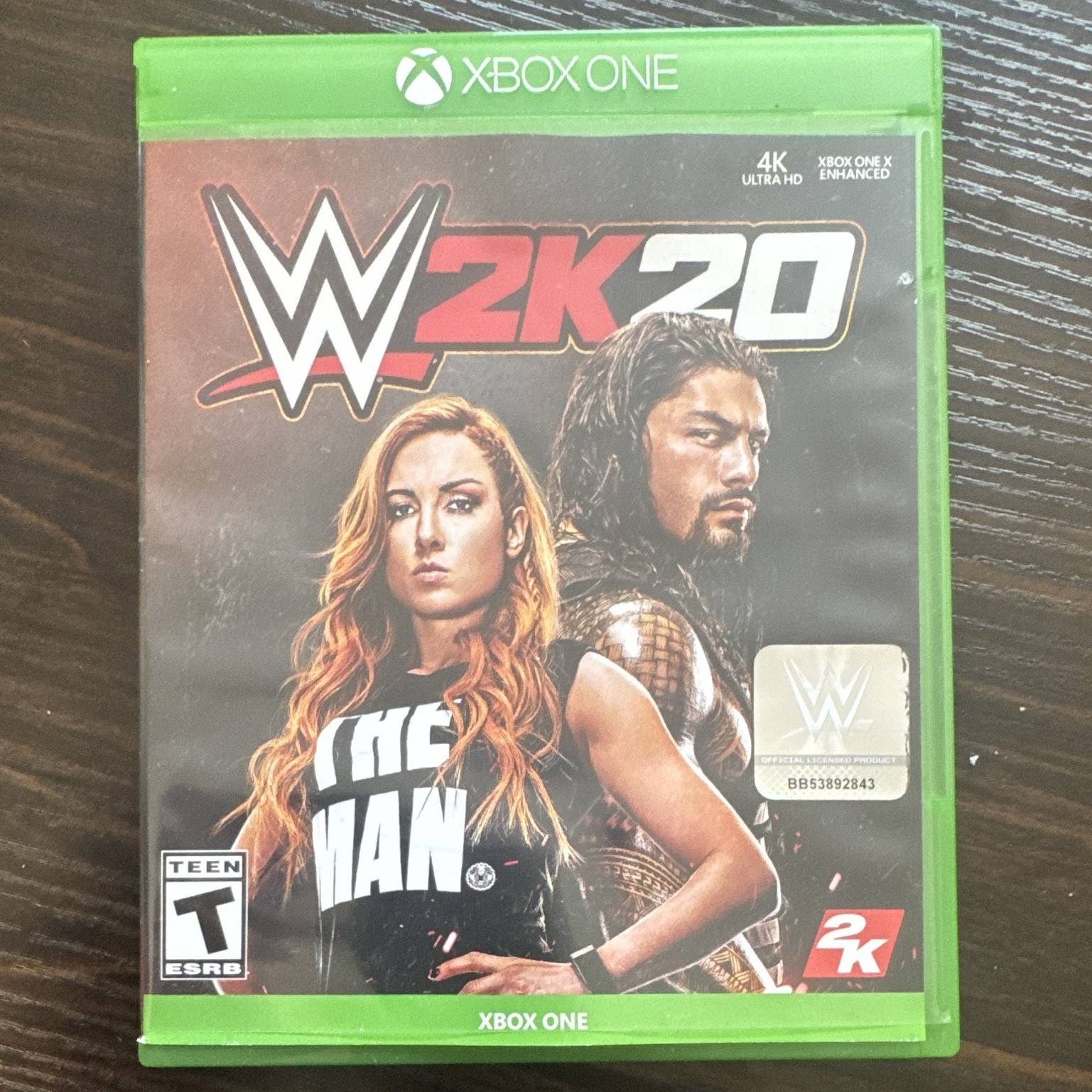 WWE 2K20 Xbox One Manual Included Multiplayer Co-op Online 2K 2019 T NTSC