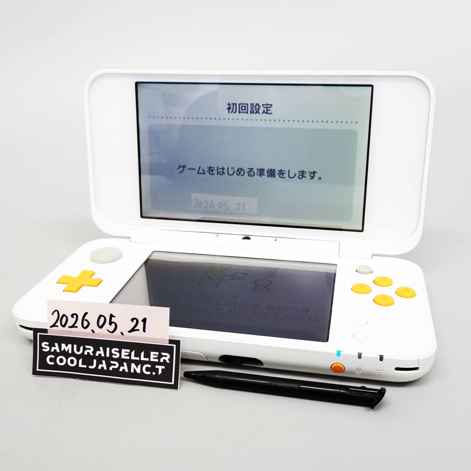 New Nintendo 2DS LL XL White Orange Console Handheld System Japan Tested