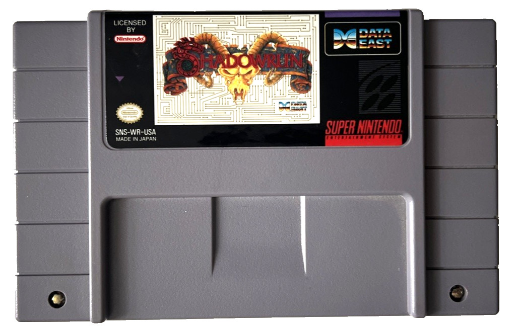 Shadowrun Super Nintendo SNES Item Box Only No Manual Authentic Tested