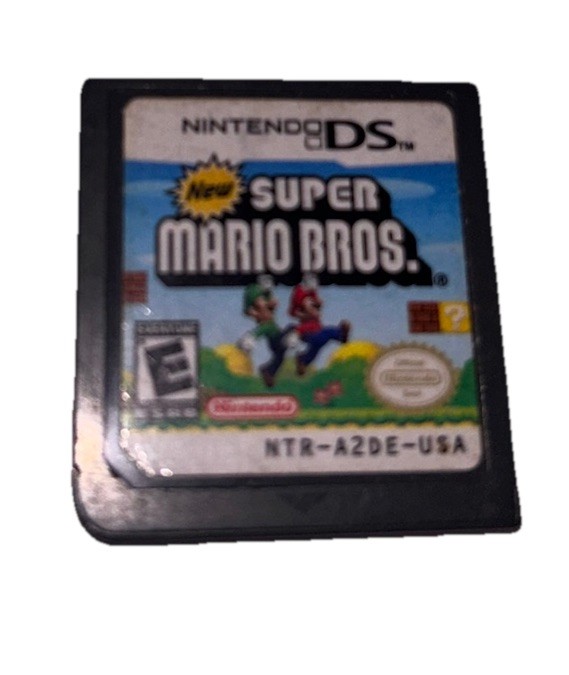NEW SUPER MARIO BROS. NINTENDO DS GAME WITH CASE AND MANUAL Not Tested