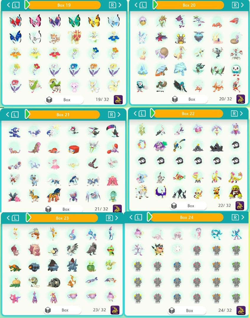 Pokemon HOME Living Dex Scarlet Purple + DLC | Shiny Non-Shiny | +900 Pokemon