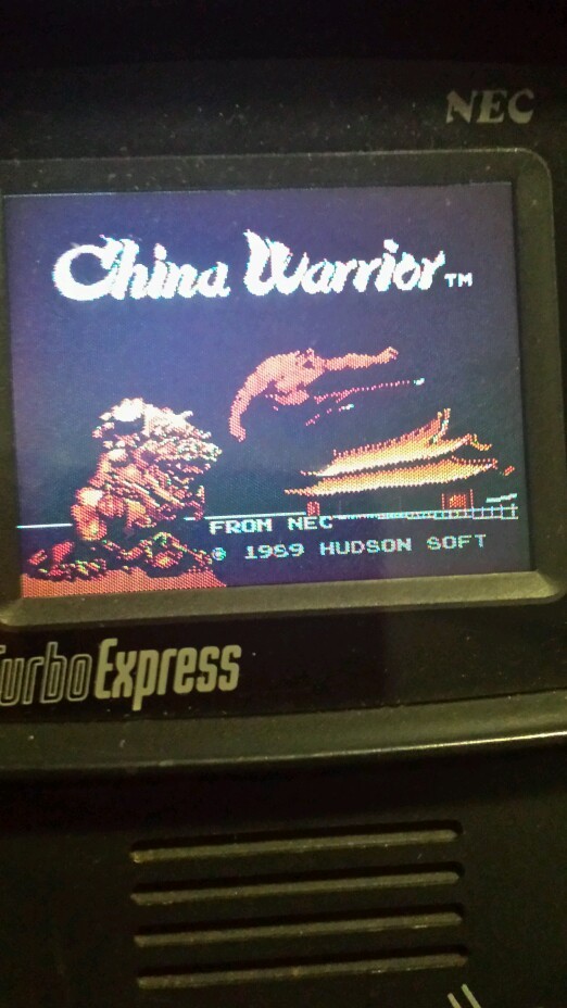 China Warrior TURBO GRAFX 16 Turbo Express – FAST POST