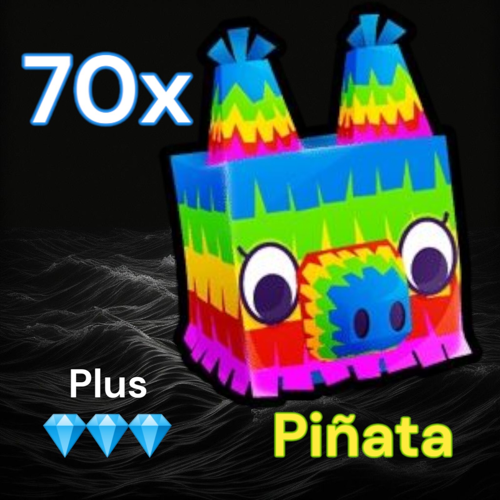 Pet Simulator 99. 70x Pinata and 500k Diamonds. PS99. Same Day