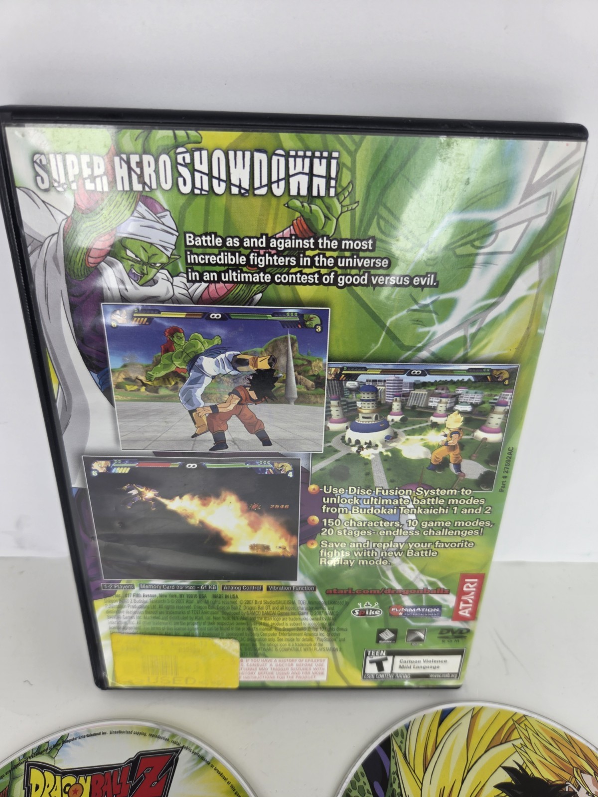 Dragon Ball Z: Budokai Tenkaichi 3 (Sony PlayStation 2), With Bonus Disc, Tested