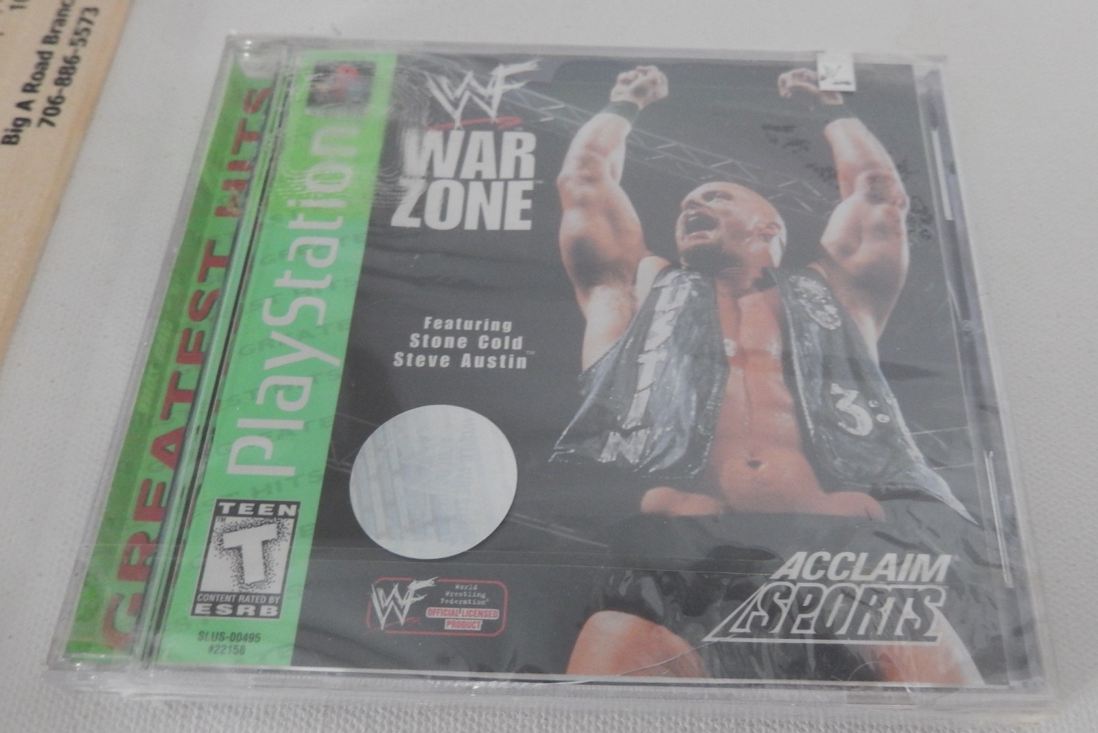 WWF War Zone: Greatest Hits (Sony PlayStation 1, 1998)-Brand New/Sealed-3:16