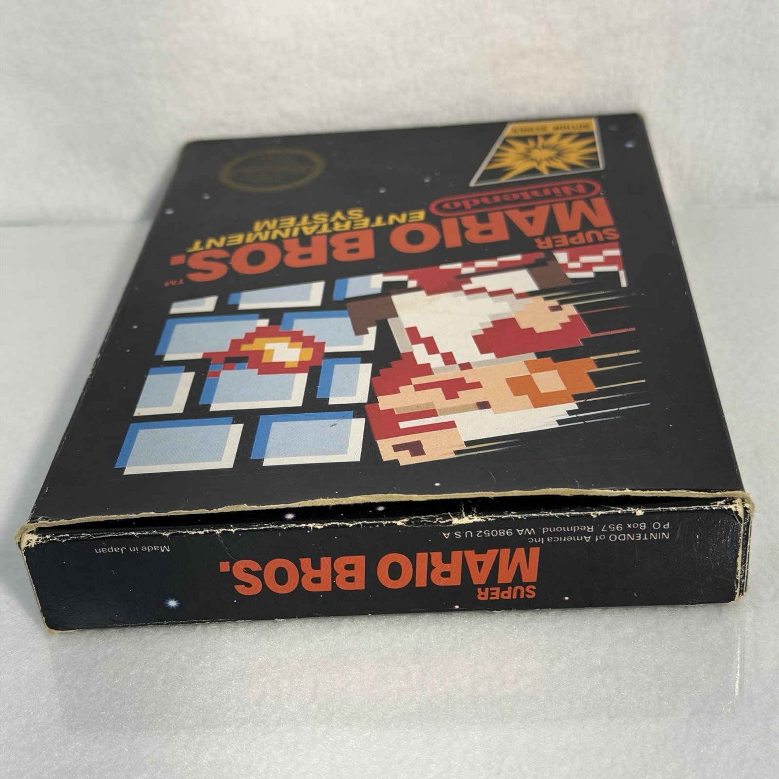 Super Mario Bros 1⭐️NICE 5 Screw Hangtab Complete CIB⭐️Nintendo NES Original USA