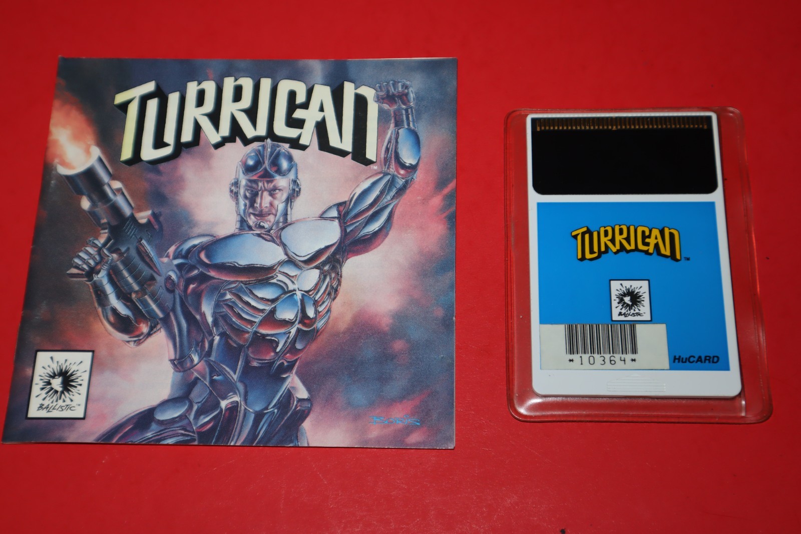 TURRICAN FOR TURBOGRAFX 16 TG-16 HUCARD & INSTRUCTIONS *TESTED* EX-RENTAL