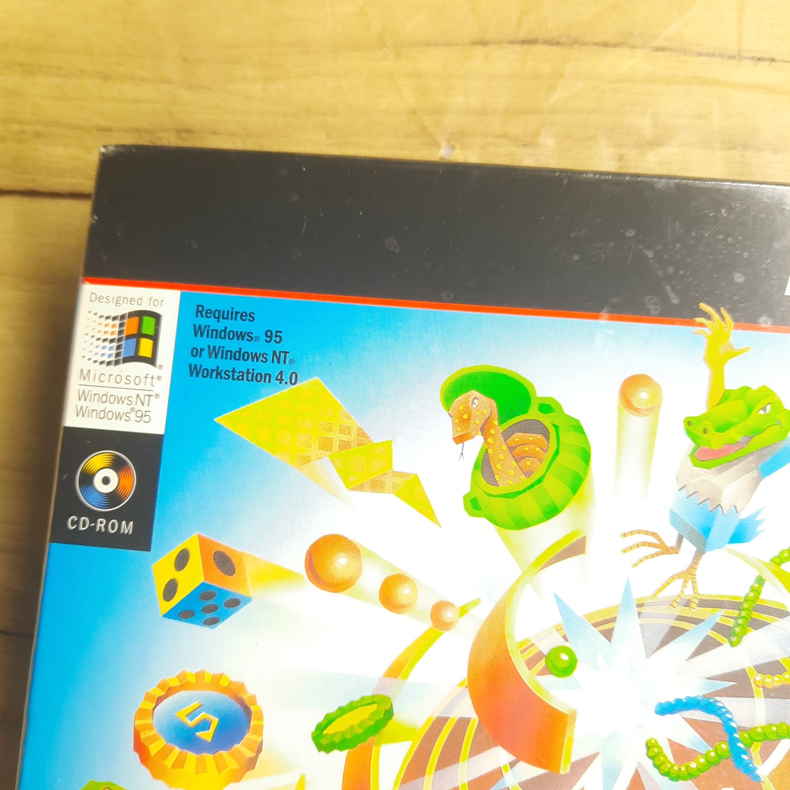 Vintage MICROSOFT ENTERTAINMENT PACK Puzzle Col. CD ROM Sealed Windows 95 NEW