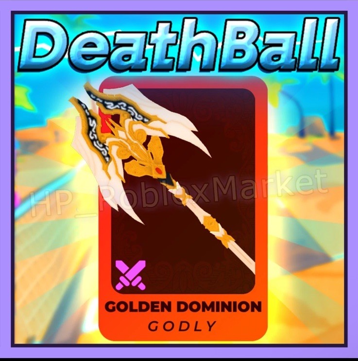 DeathBall Golden Dominion Godly Roblox Death Ball 1 Left