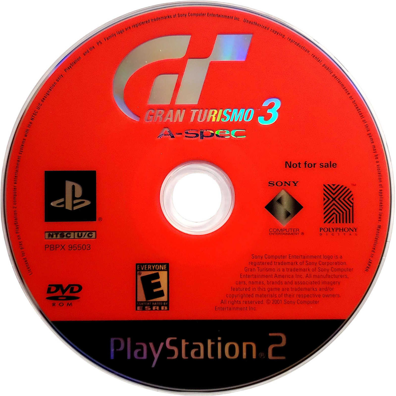 Gran Turismo 3 Not For Resale – Sony Playstation 2 Pristine Tested Authentic