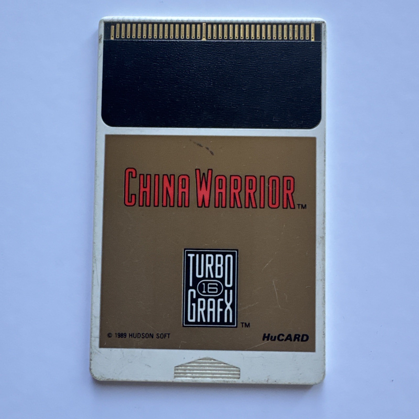 China Warrior TURBOGRAFX-16 Cart Only Tested Works. Clean Label