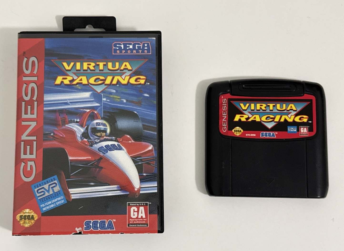 Virtua Racing (Sega Genesis, 1994) Fun Authentic Racing Game & Case Tested!
