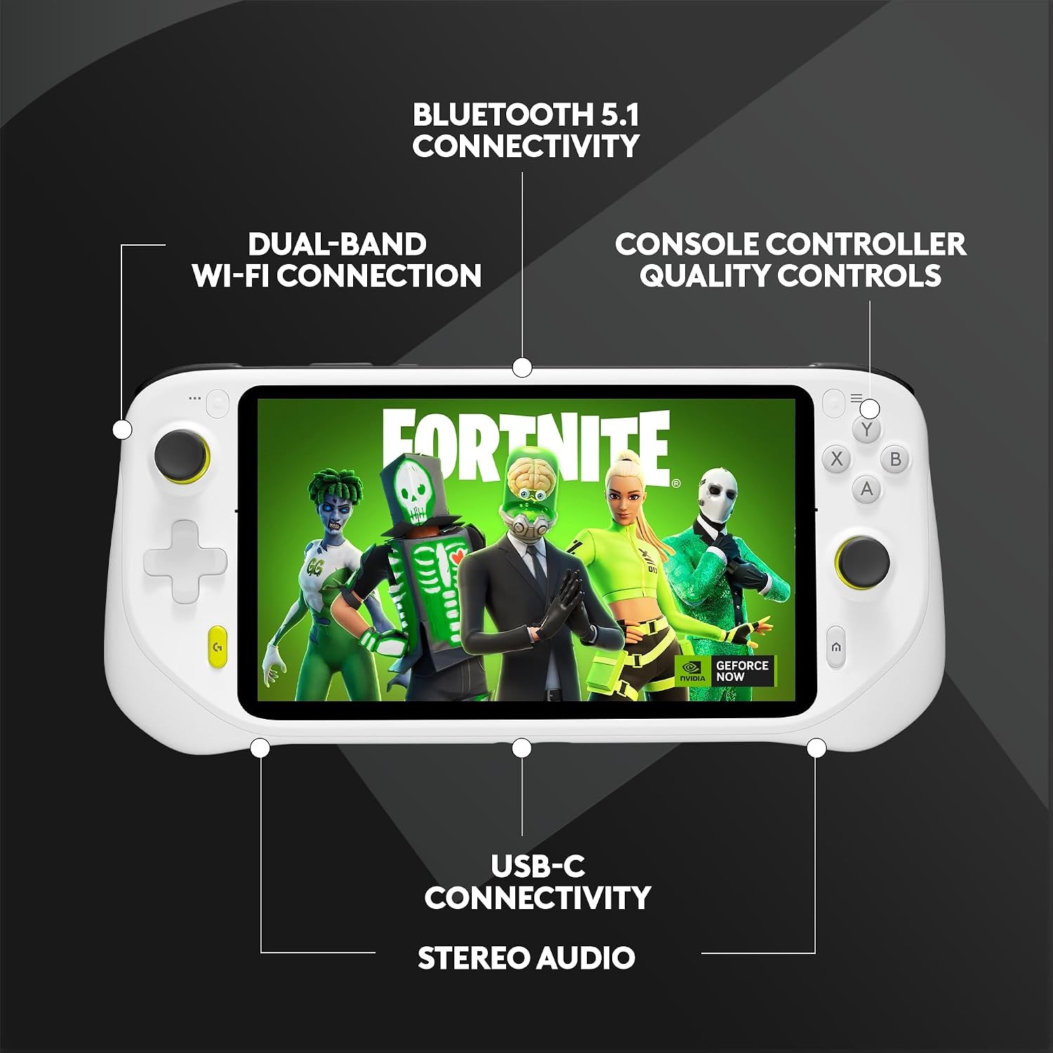 Logitech – G CLOUD Gaming Handheld Console + Handheld Carrying Case Bundle