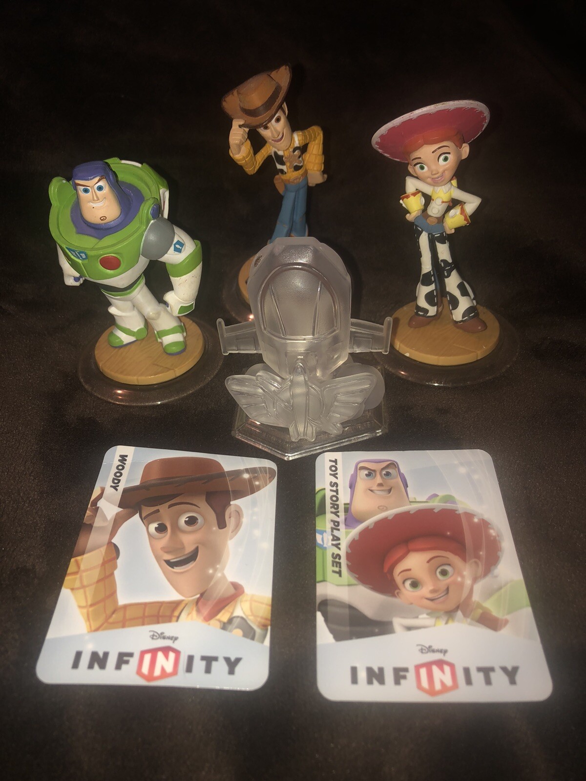 DISNEY INFINITY – Buzz Lightyear, Jessie, Woody – Toy Story Figure 6 Lot w Cards