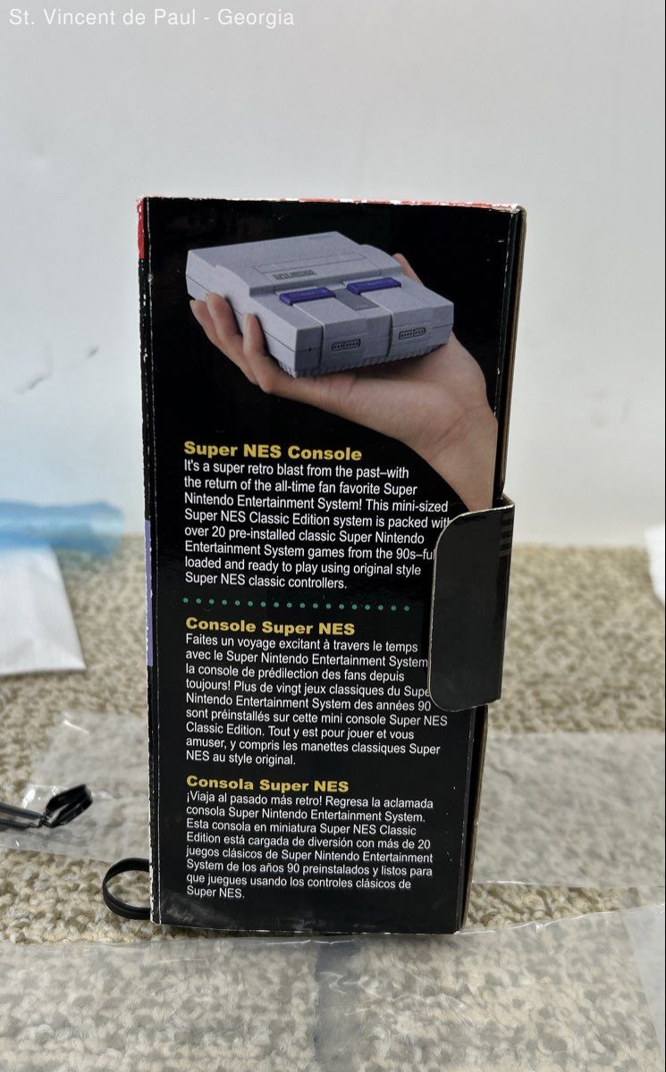 Super Nintendo SNES Classic Edition Mini BOX ONLY With Original Packaging VGC