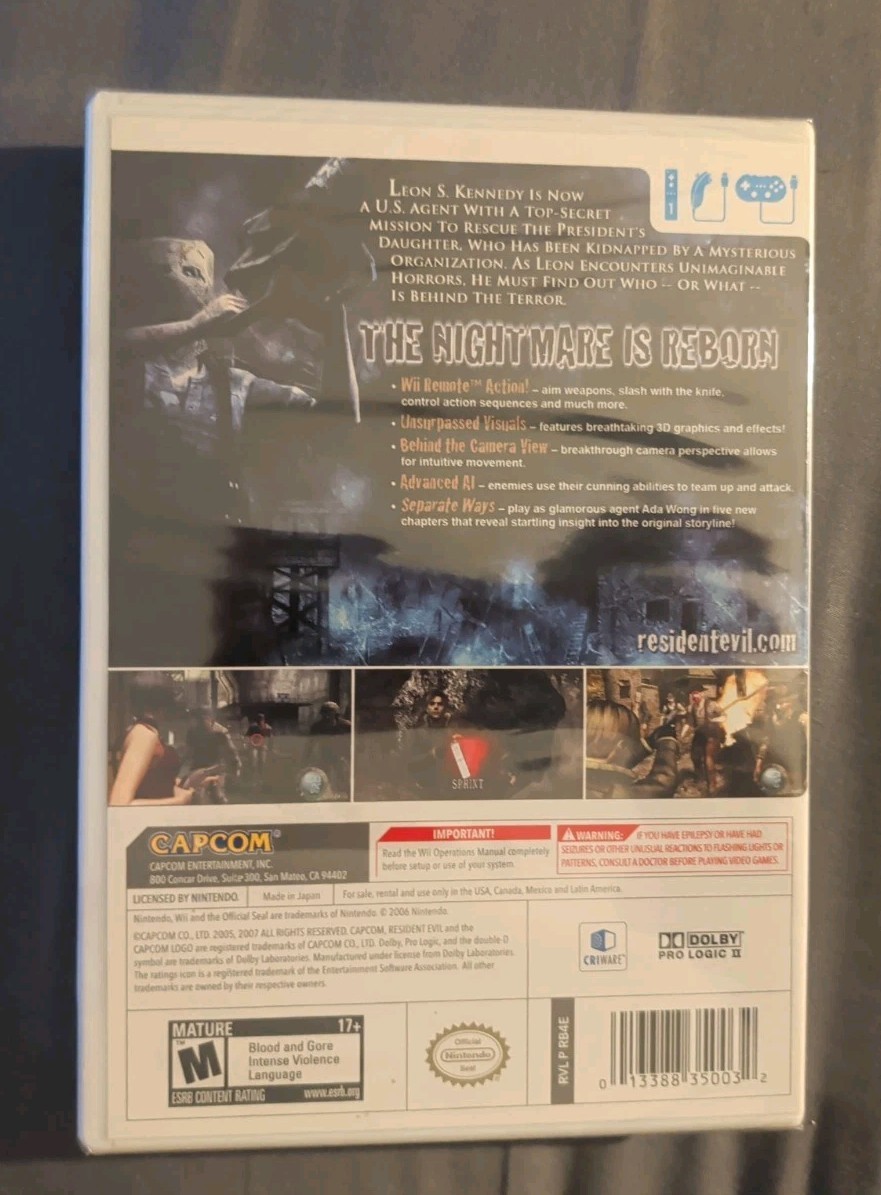 Resident Evil 4 – Nintendo Wii Edition Brand New Sealed