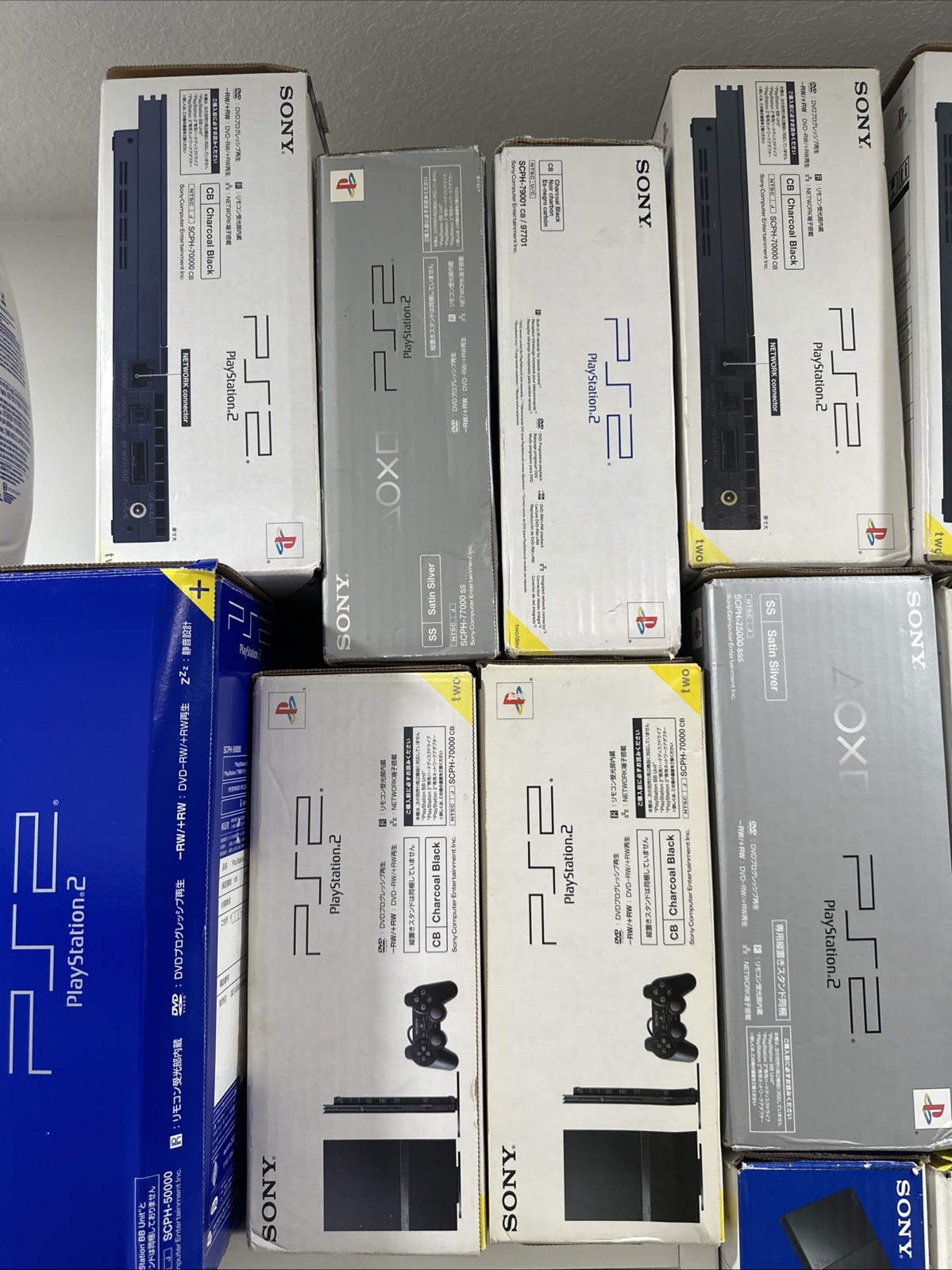 Sony PlayStation 2 PS2 Slim Empty Retail Box Only – Black – No Console