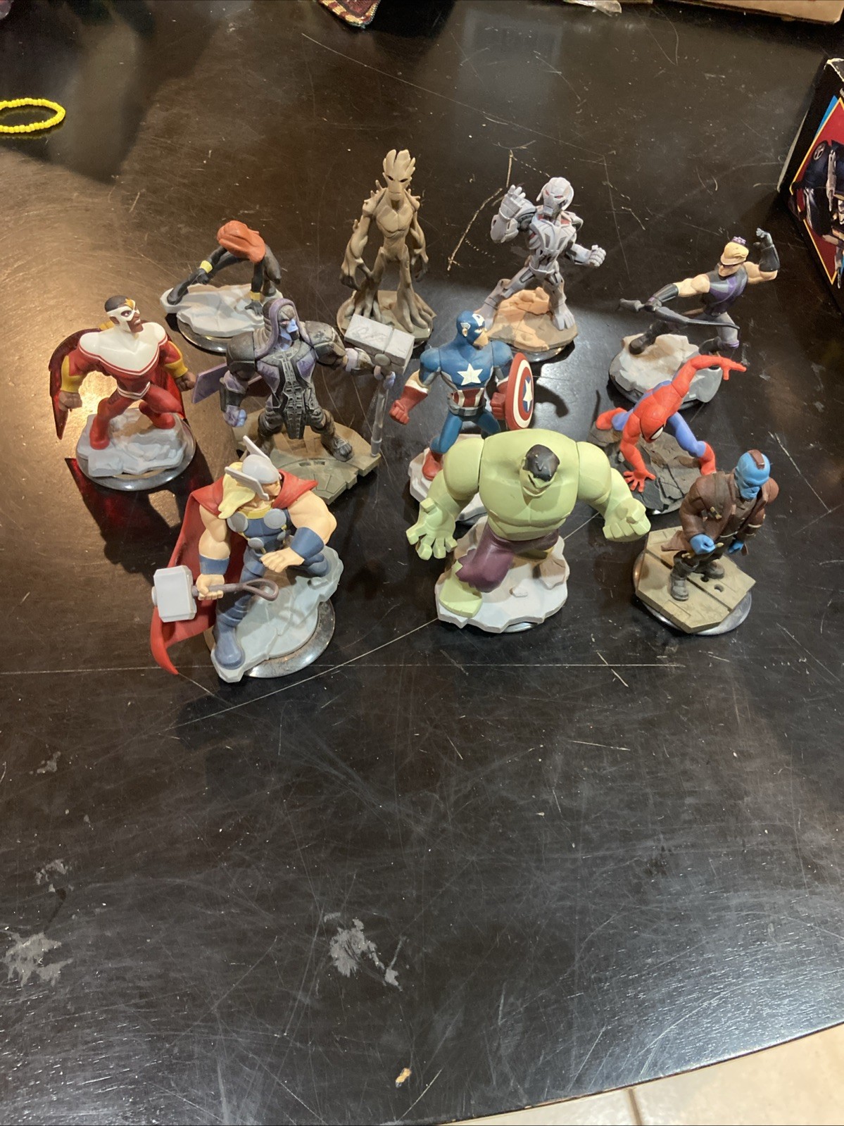 Lot of 7 Avengers Marvel Disney Infinity 2.0 Figures – Hulk Thor Spider Man Etc