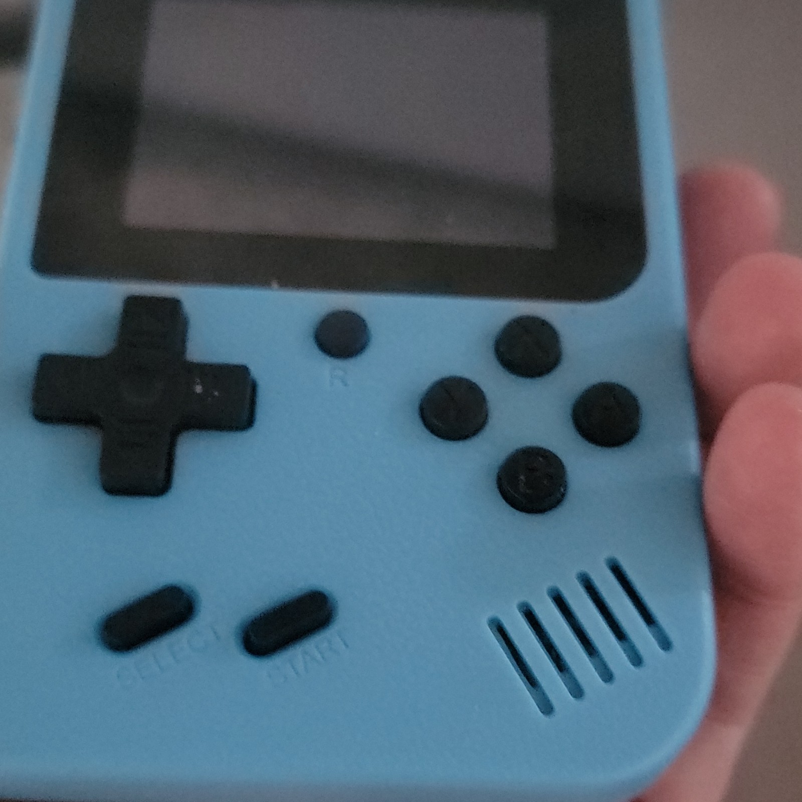 SIMPLI-MAGIC Blue Handheld Game Console 4GB 480p USB-C Headphone Jack