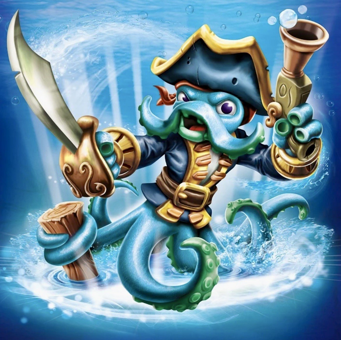 Skylanders – Swap Force – MEGA BLOKS – Wash Buckler 🐙 Rare – BNIFSP