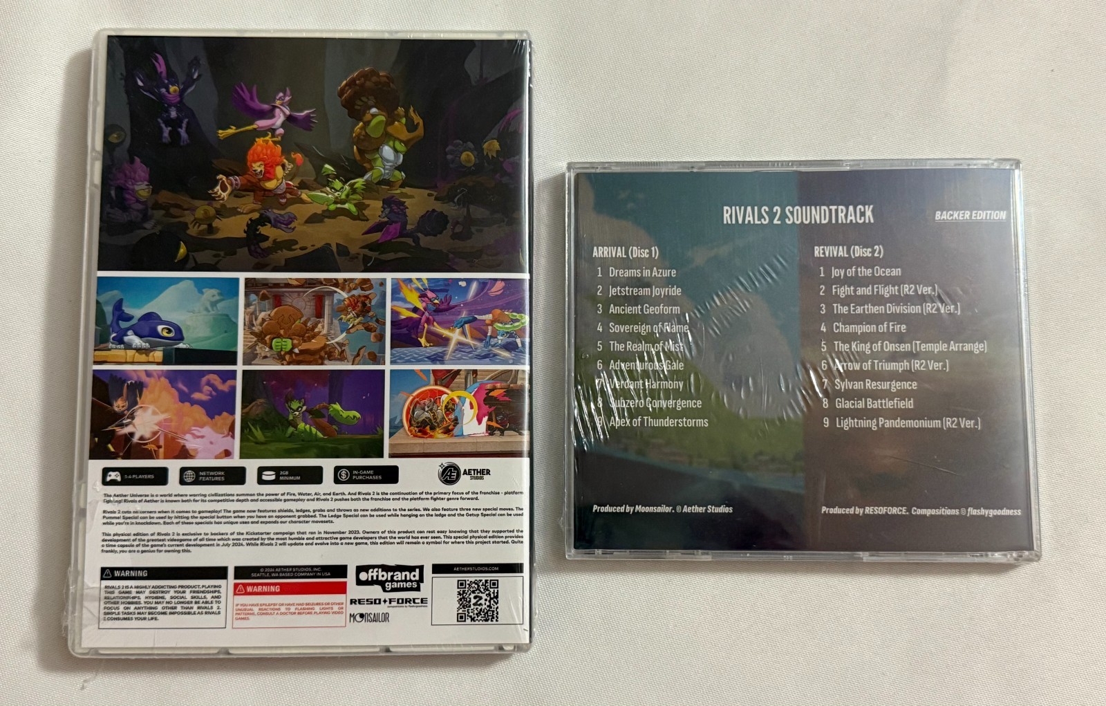 Rivals of Aether 2 PC Physical KICKSTARTER EXCLUSIVE w/Soundtrack NEW RARE!