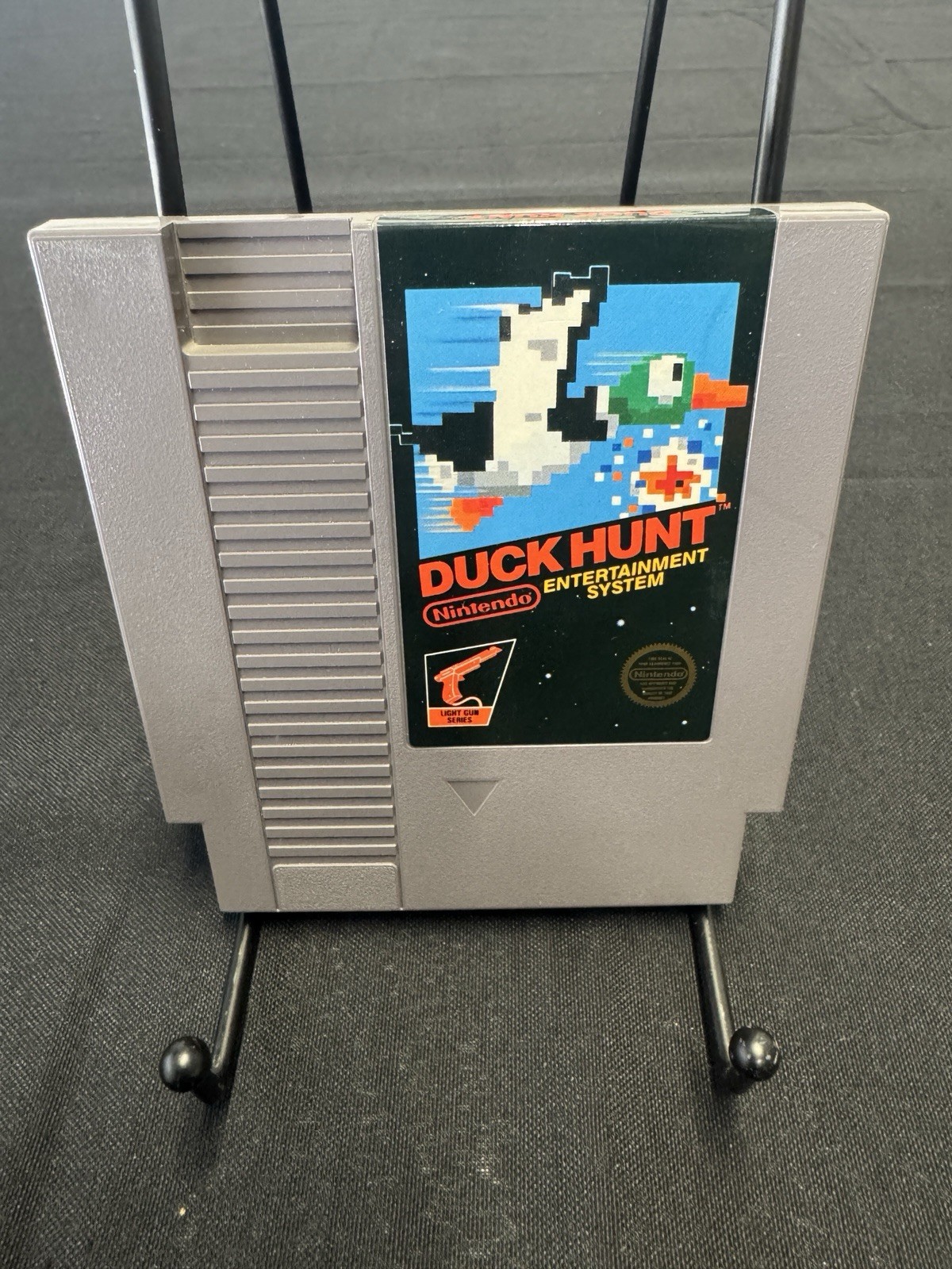 Duck Hunt (Nintendo NES, 1985) IN BOX (MISSING MANUAL) W/ Gray Zapper
