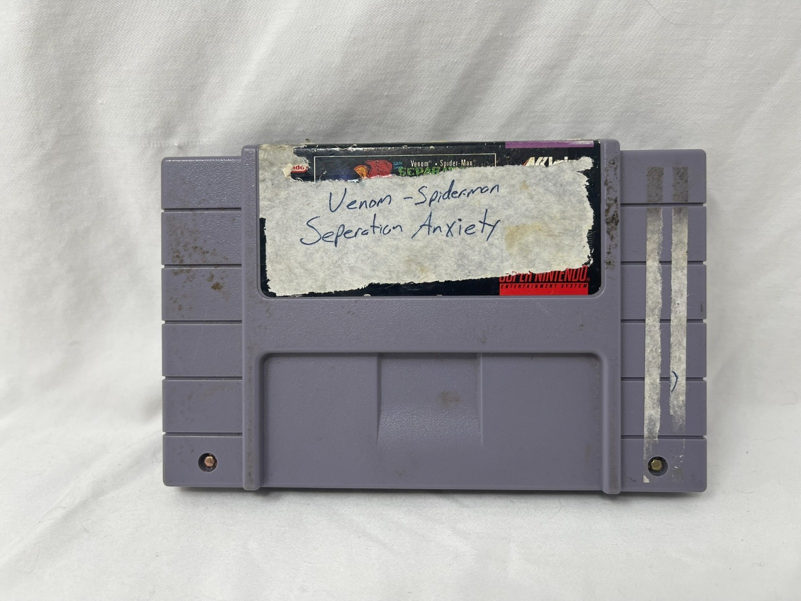 Venom-Spider-Man: Separation Anxiety (Super NES, 1995) Tested Working SNES