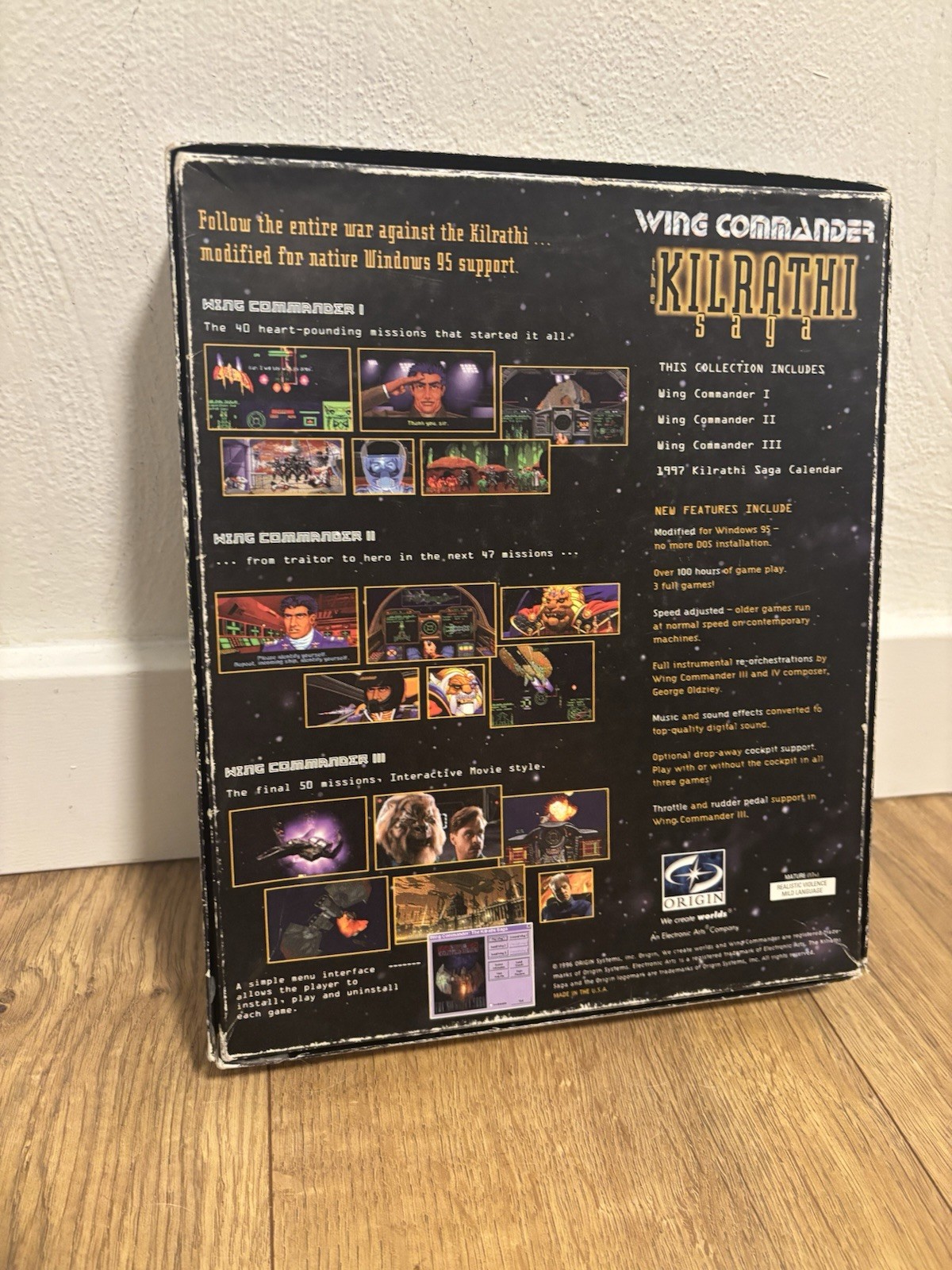 Wing Commander The Kilrathi Saga PC Game 1996 Origin Systems for Windows 95
