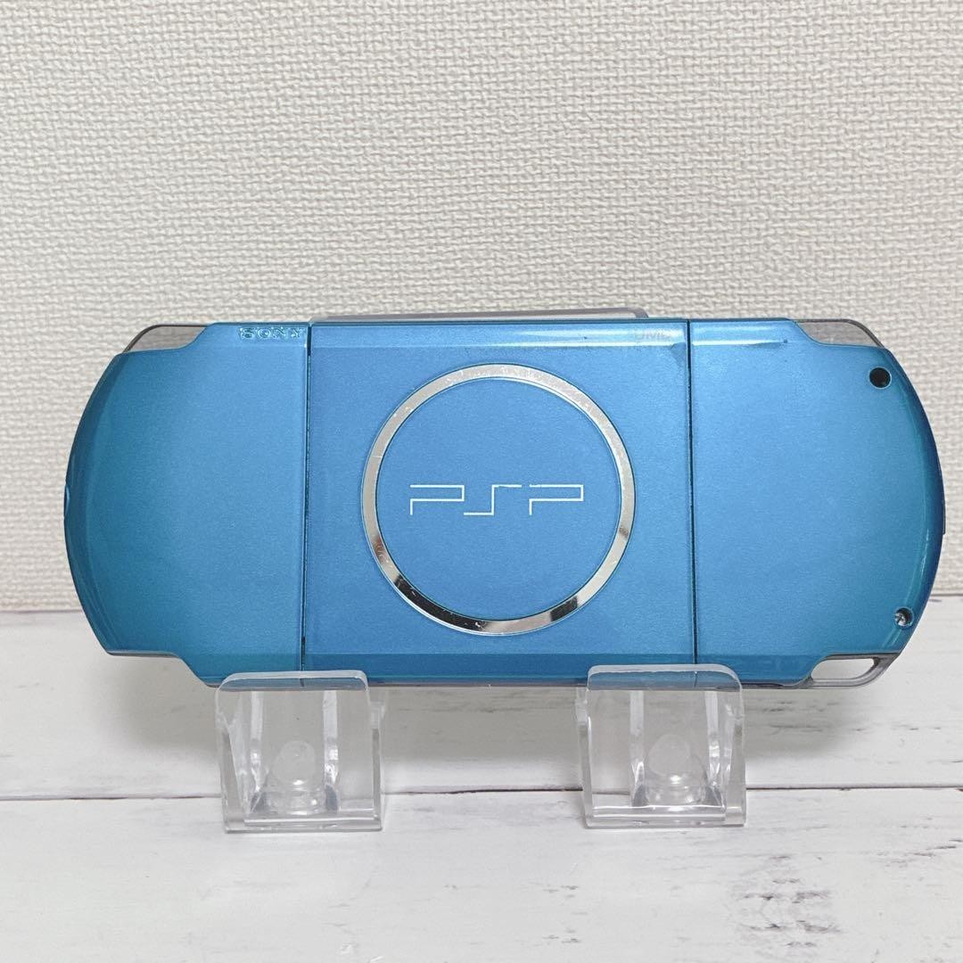 Sony PSP-3000 Vibrant Blue Console w/ Charger Boxed