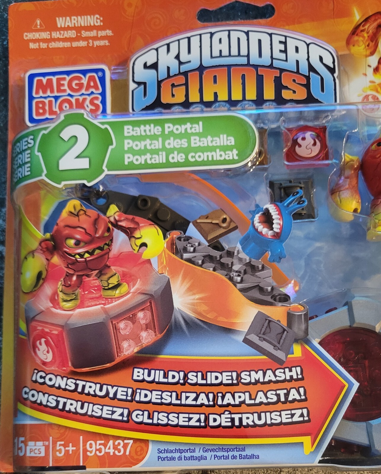 Mega Bloks Skylanders Giants 95437 Series 2 Battle Port Activision 2013 Eruptor