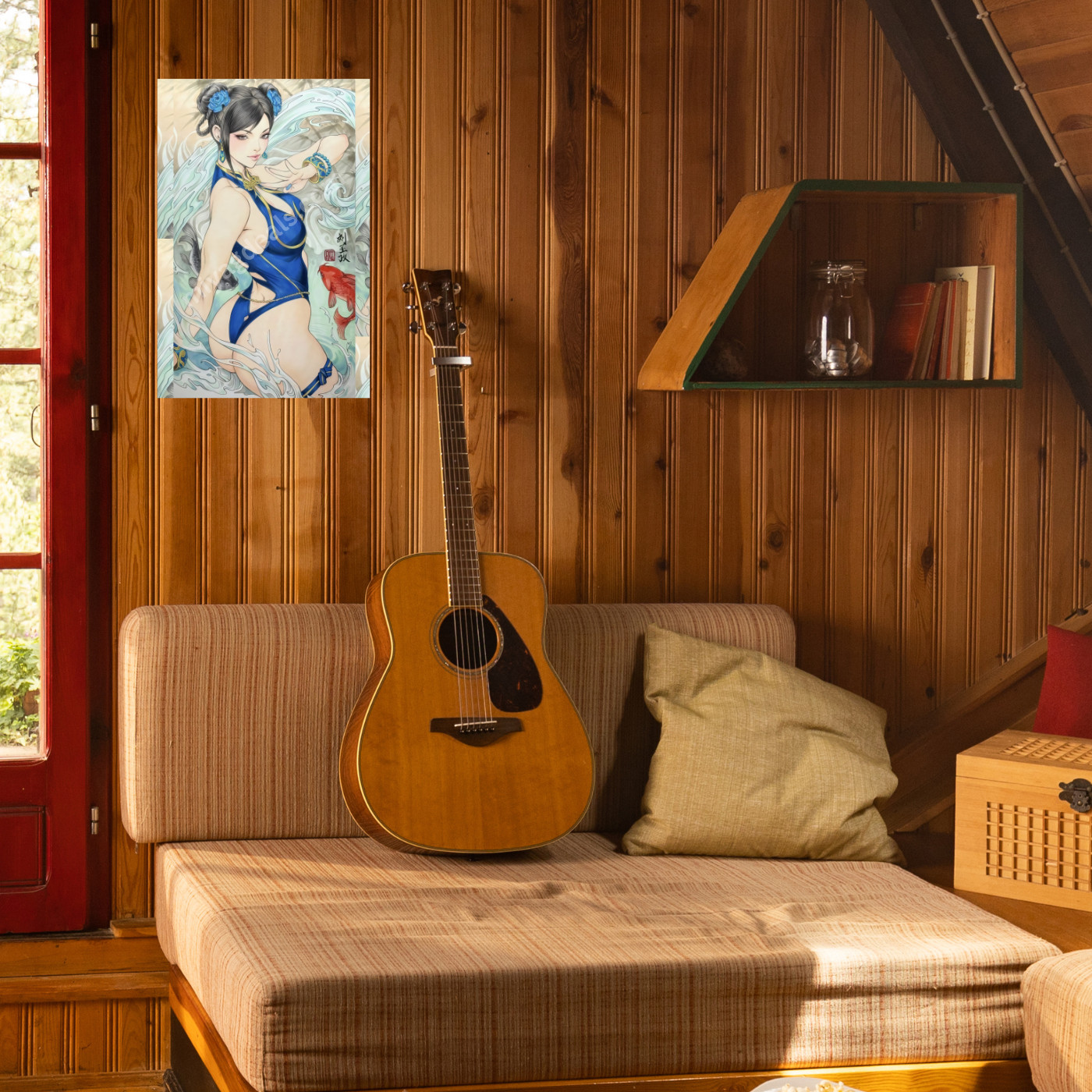 Chun Li Inspired Anime Water Goddess 16×24 Poster Wall Art Gamer Decor