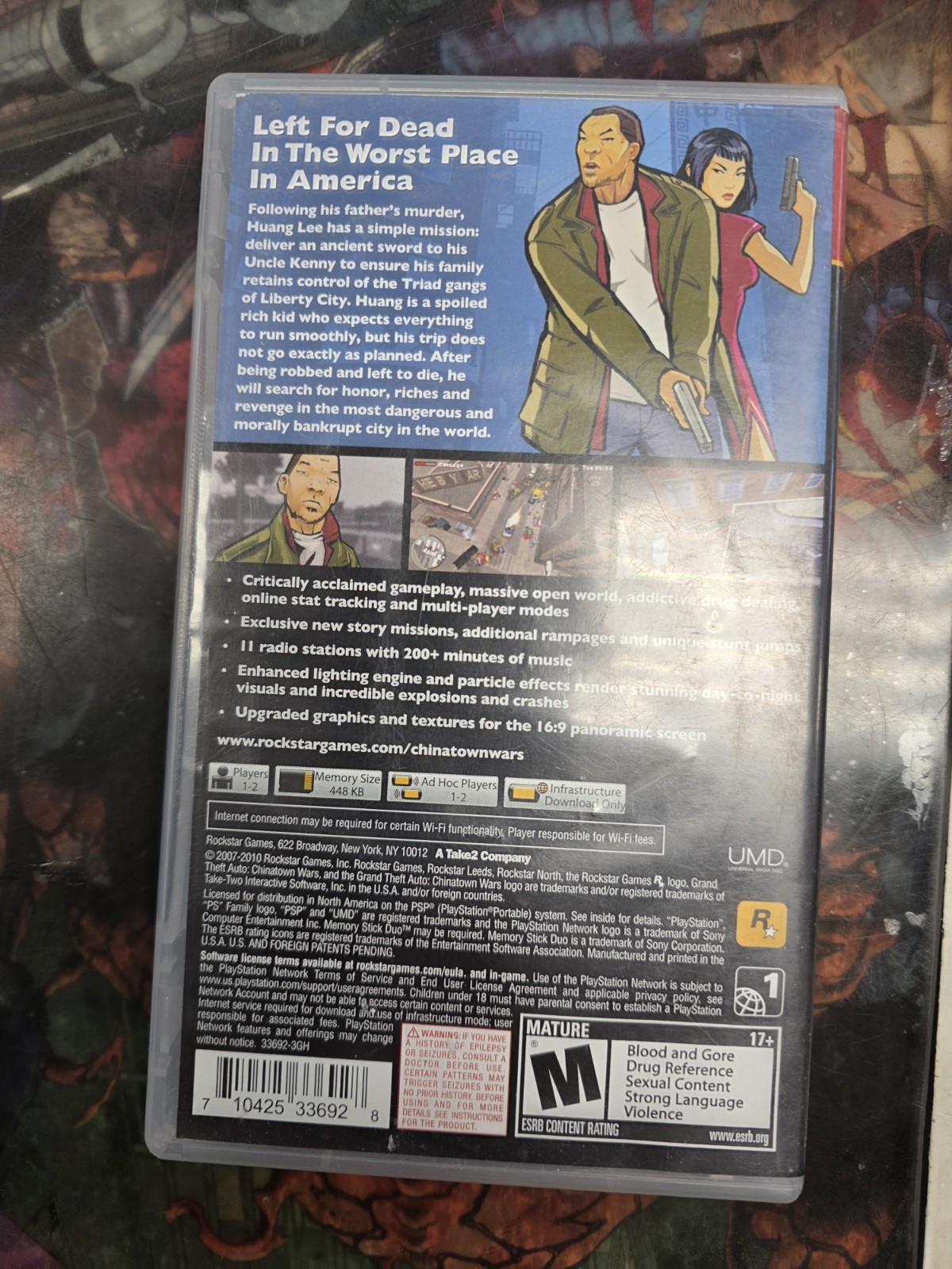 Grand Theft Auto: Chinatown Wars PSP 2009 Complete Tested Works Game Playstation