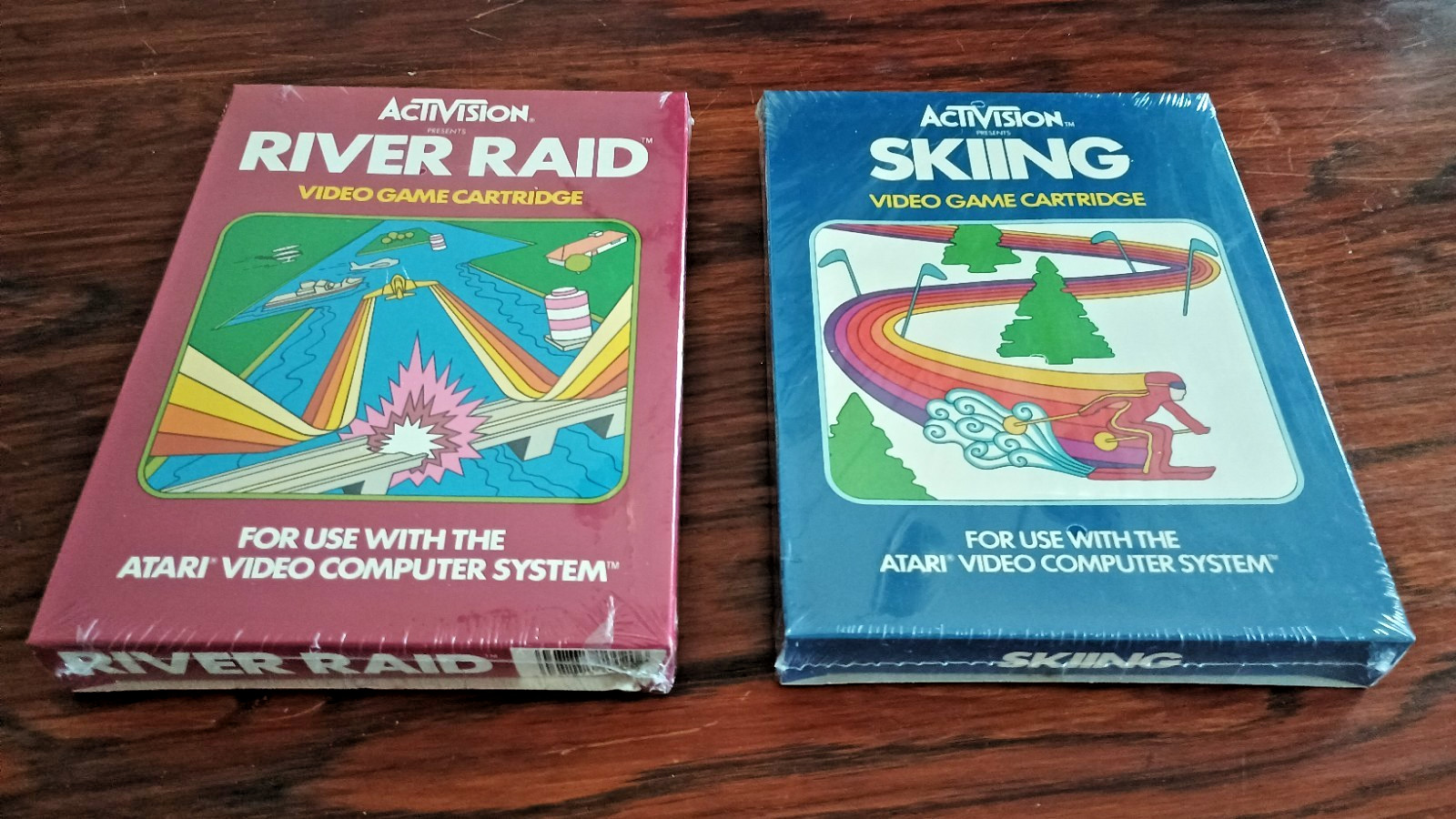 Atari 2600 River Raid & Skiing NEW & SEALED