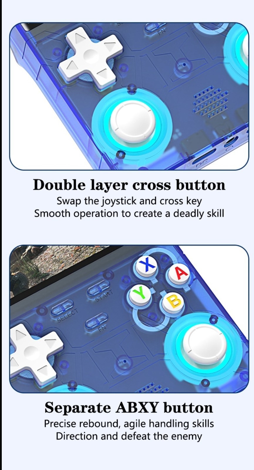 R36 Ultra Retro Handheld Game Console 4 Inch Open-Source Linux System 64GB-128GB