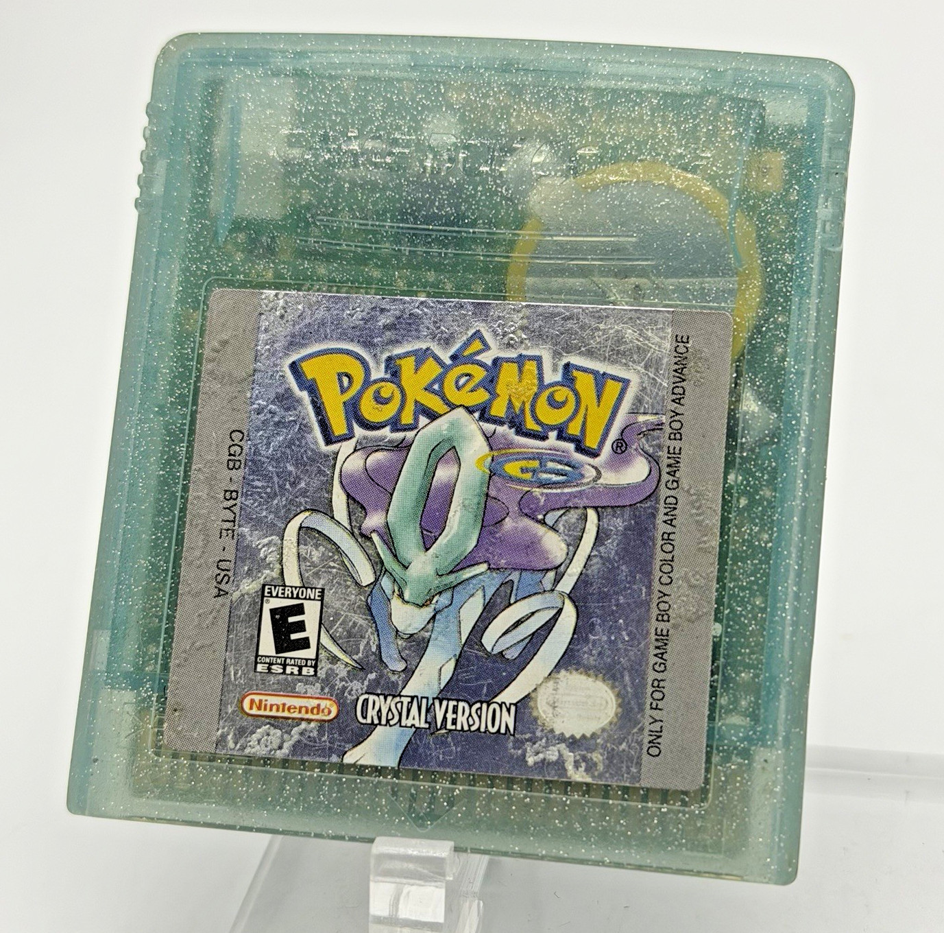 Pokemon Crystal Version – Gameboy Color *AUTHENTIC & NEW SAVE BATTERY* GBC