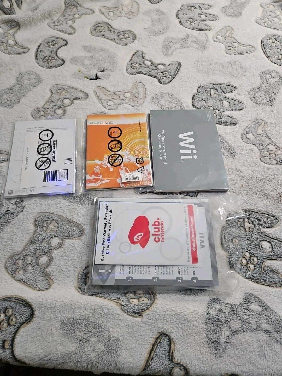 Nintendo wii, Xbox 360 manaual