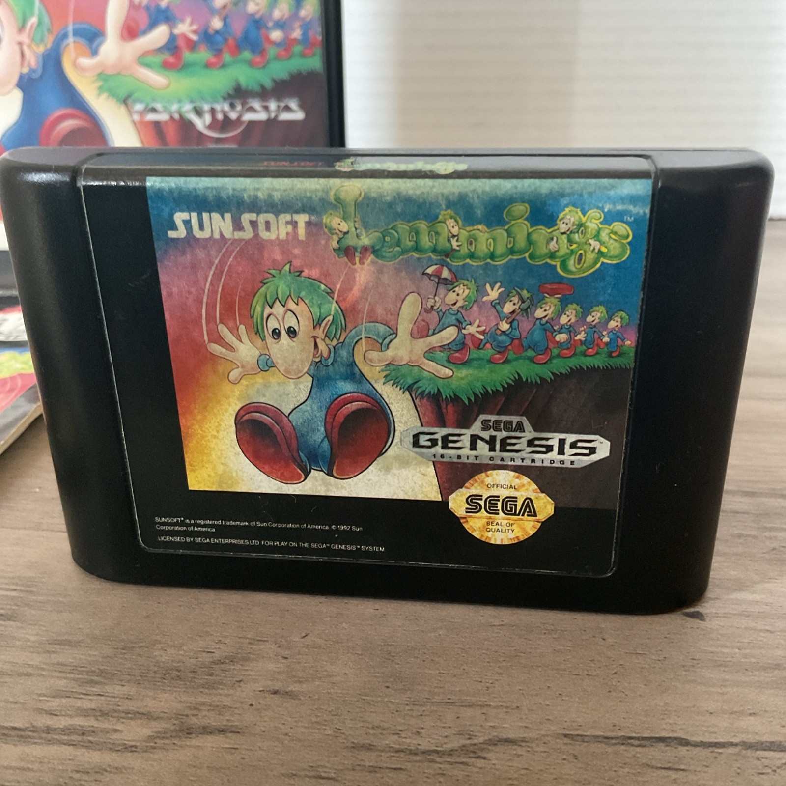 LEMMINGS VIDEO GAME 1992 SEGA GENESIS COMPLETE