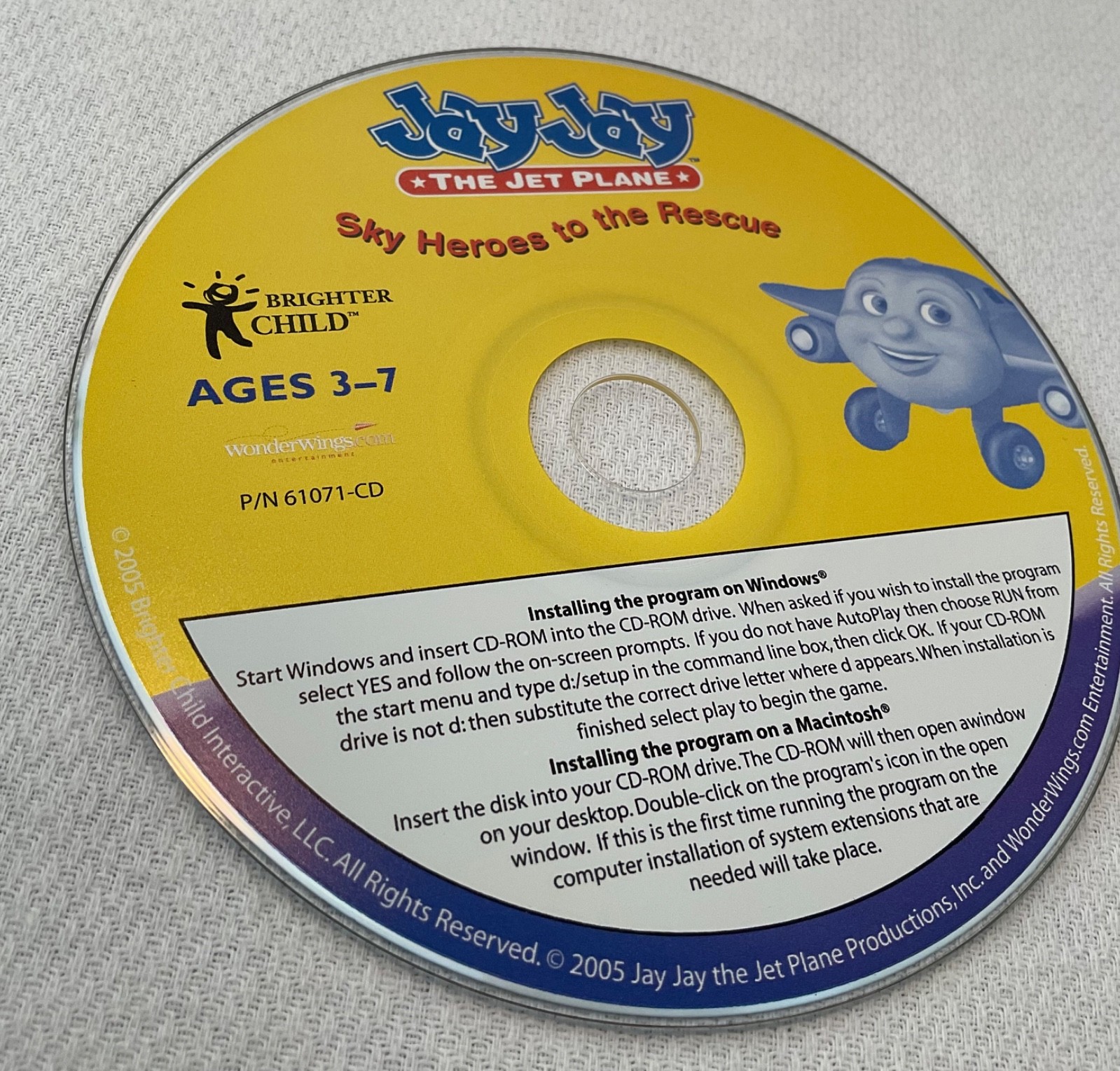 Jay Jay The Jet Plane – Sky Heroes to the Rescue (PC CD-ROM, Ages 3-7)