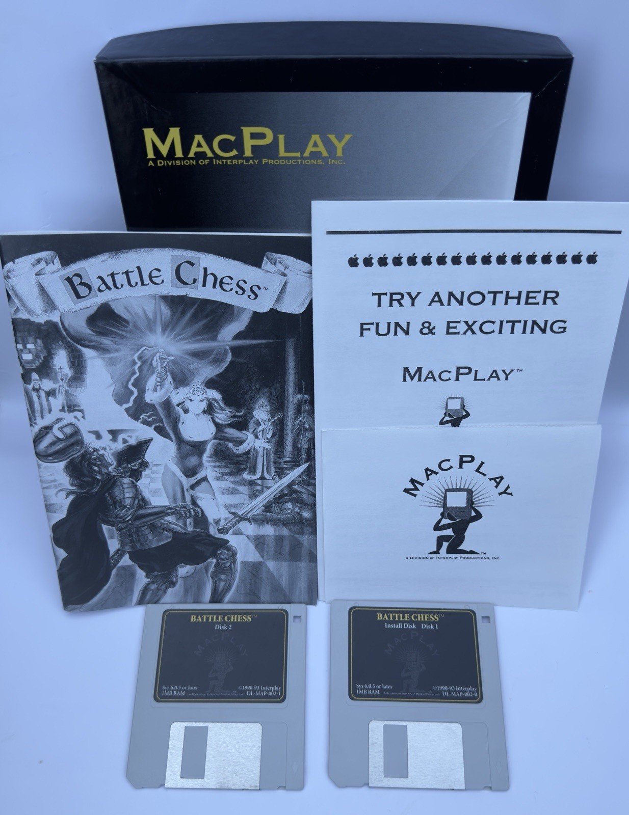 Vintage Battle Chess For Apple Macintosh Big Box Edition 1993 Complete In Box