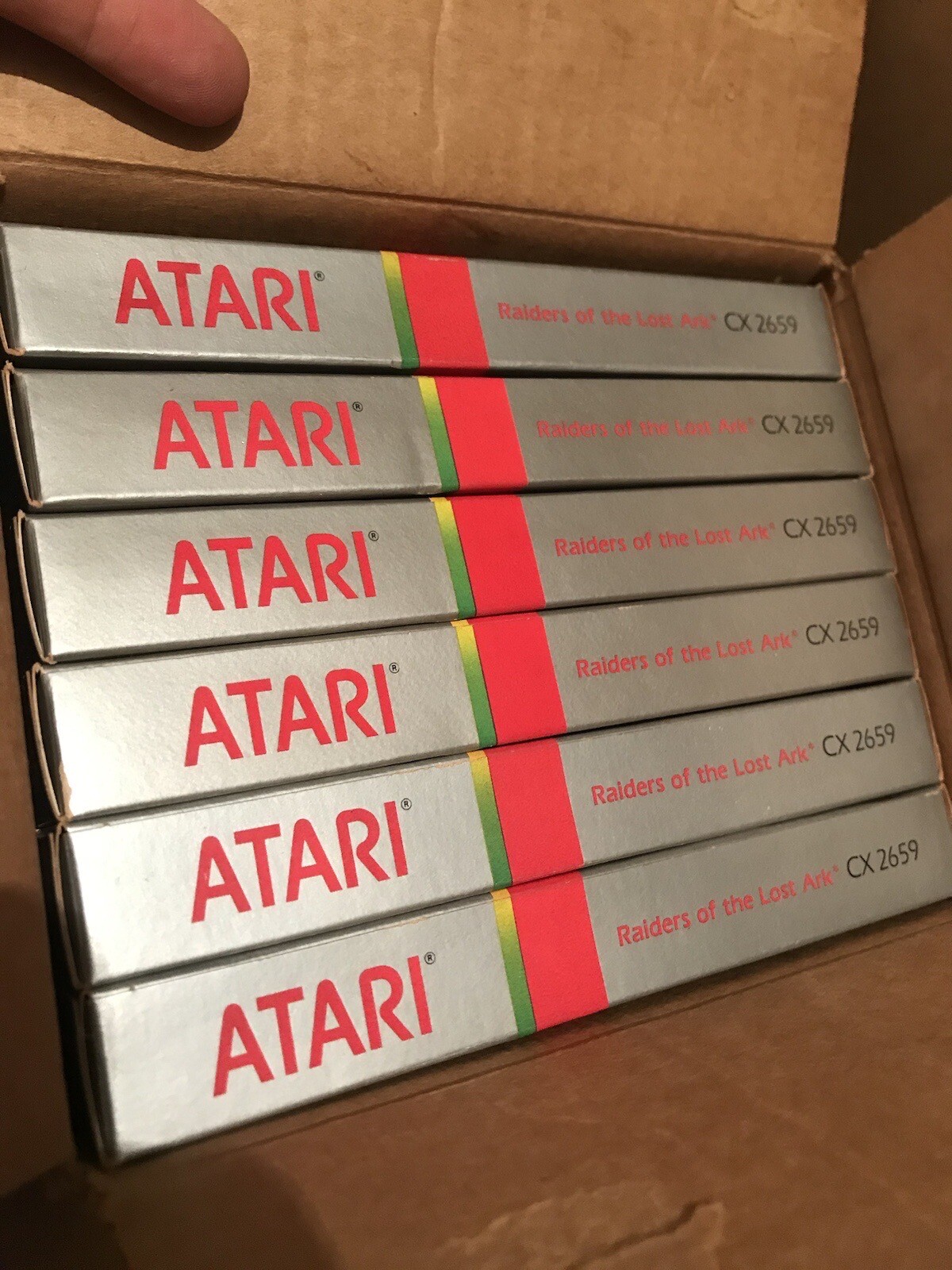 Raiders of the Lost Ark Atari 2600. Factory Box 6 Sealed Games. MINT. Genuine ✅✅