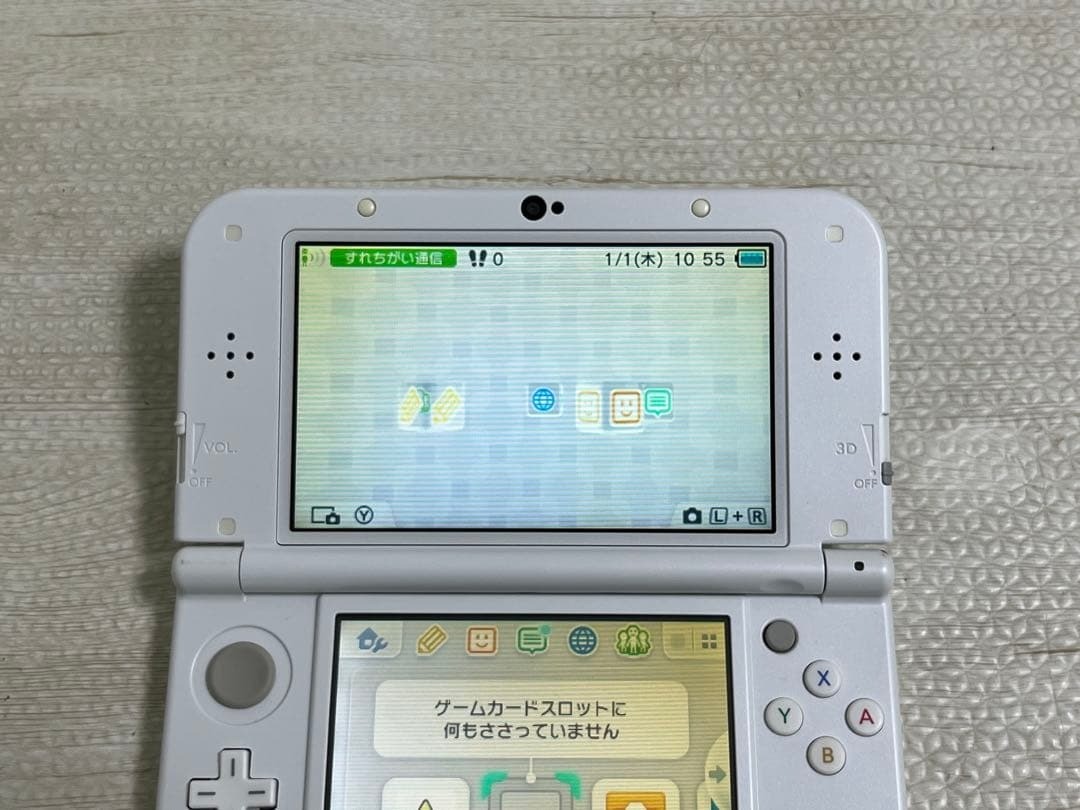 New Nintendo 3DS XL LL Pearl White Console from japan USED