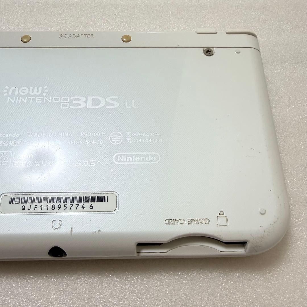 New Nintendo 3DS LL XL Pearl White Console IPS Mem Card Tested Working #65