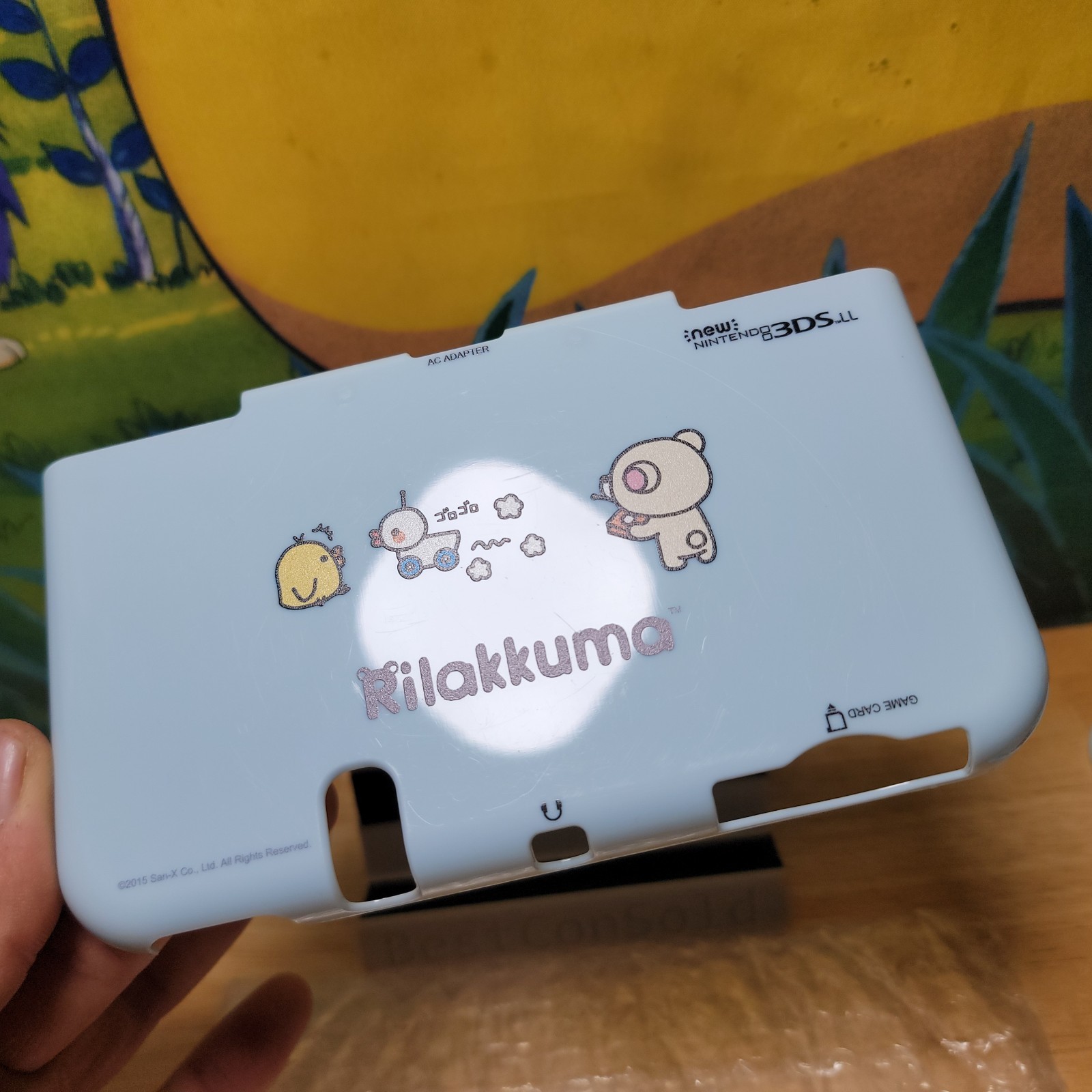 Rilakkuma Light Blue Case/Protector for “New” Nintendo 3DS XL Clean
