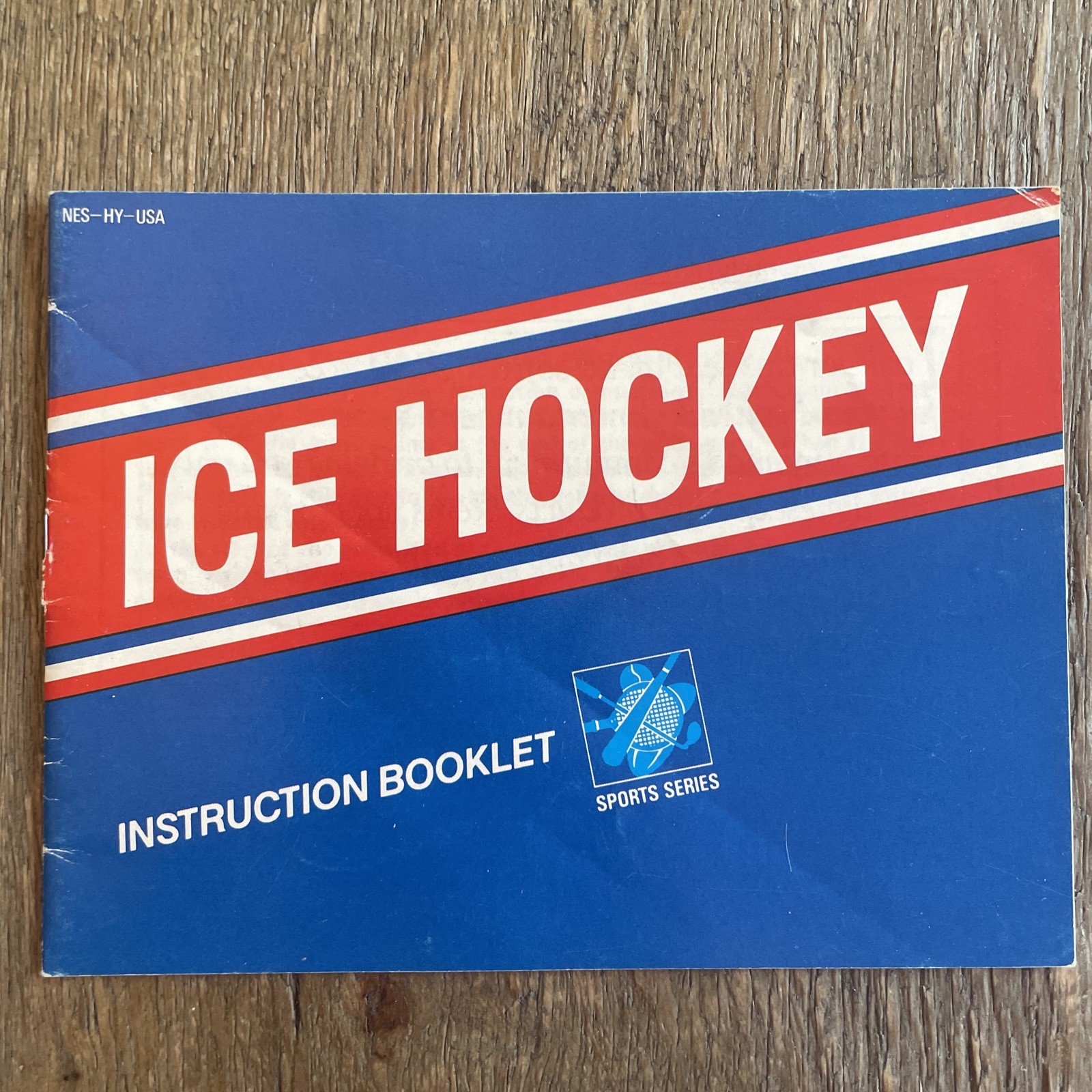 1988 Nintendo Ice Hockey Sports Series NES Video Game With Manual