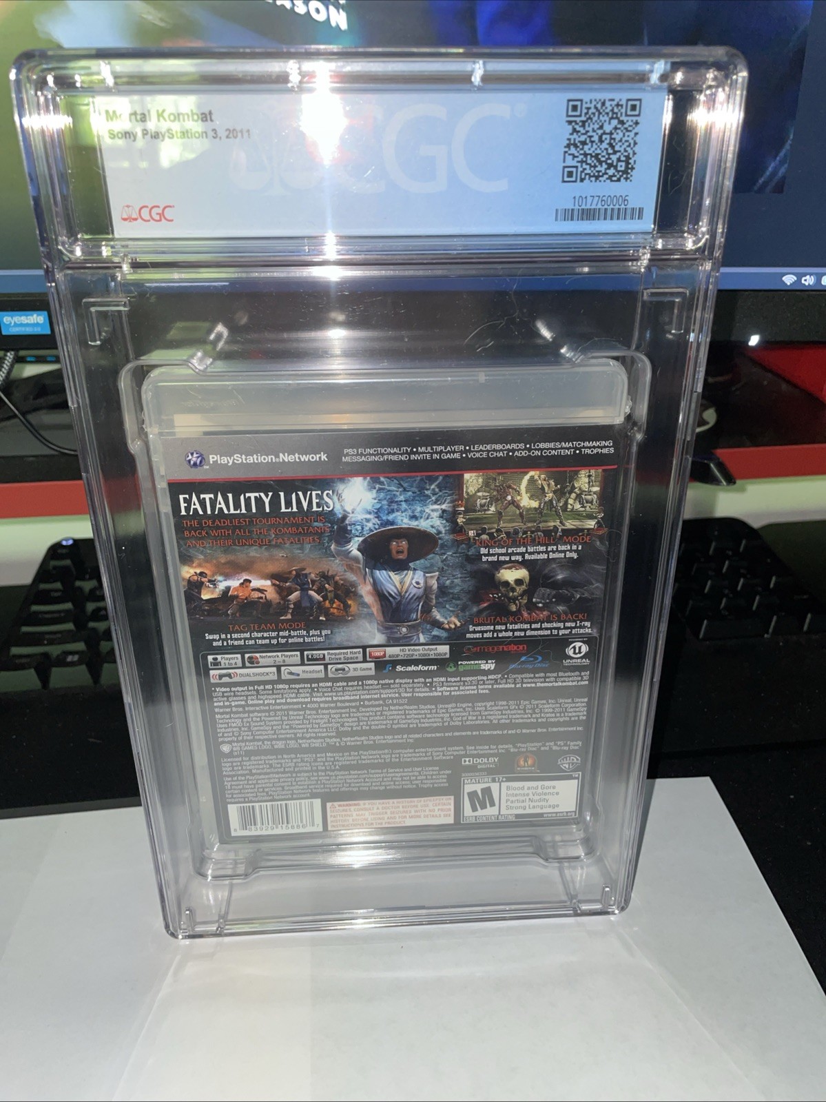 Mortal Kombat Komplete Edition PS3 CGC 9.4 Original Kratos Edition Graded