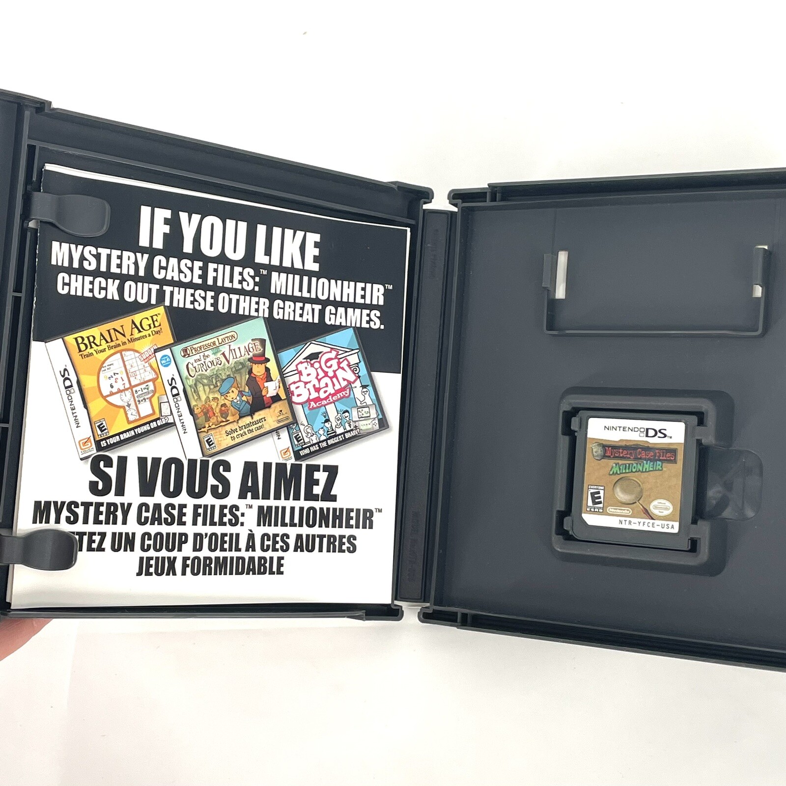Complete Mystery Case Files: MillionHeir Nintendo DS 3DS 2DS DSi XL