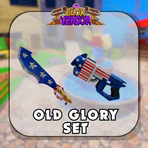 Murder Mystery 2 MM2 Old Glory Set Godly Knifes and Guns