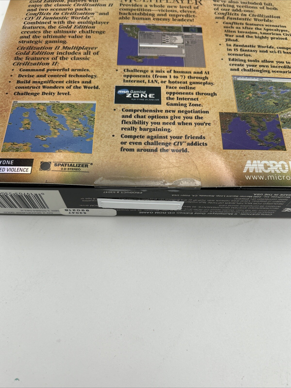 Civilization II: Multiplayer Gold Edition PC Big Box – New Sealed