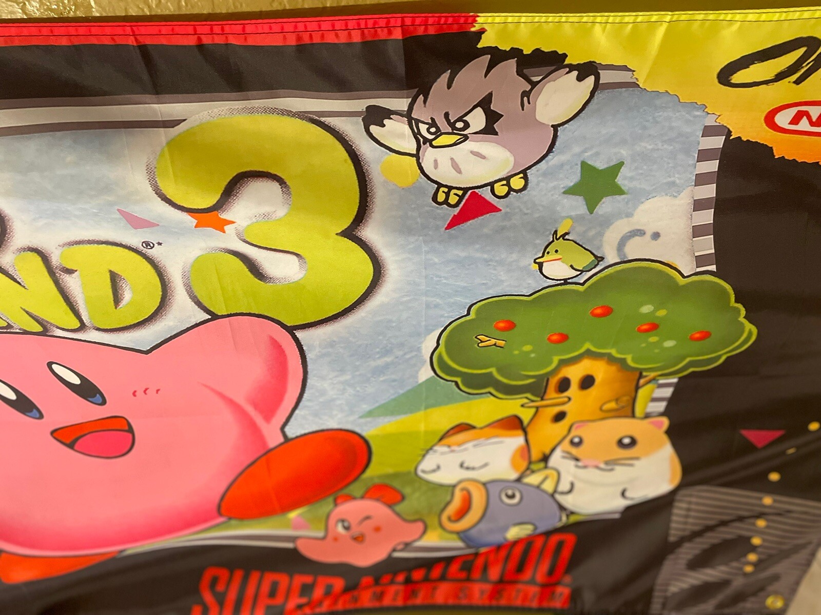 Kirby’s Dream Land 3 5′ Flag Super Nintendo Entertainment System SNES 1997